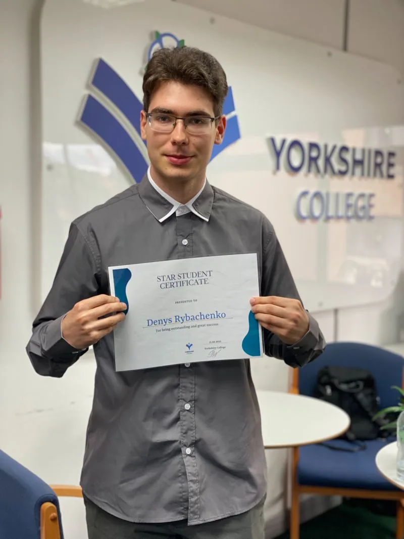 French beginner course flyer at Yorkshire College Leeds