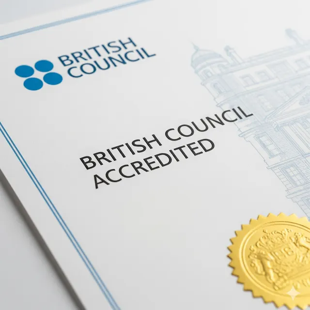 British Council accredited English school building in Leeds, UK