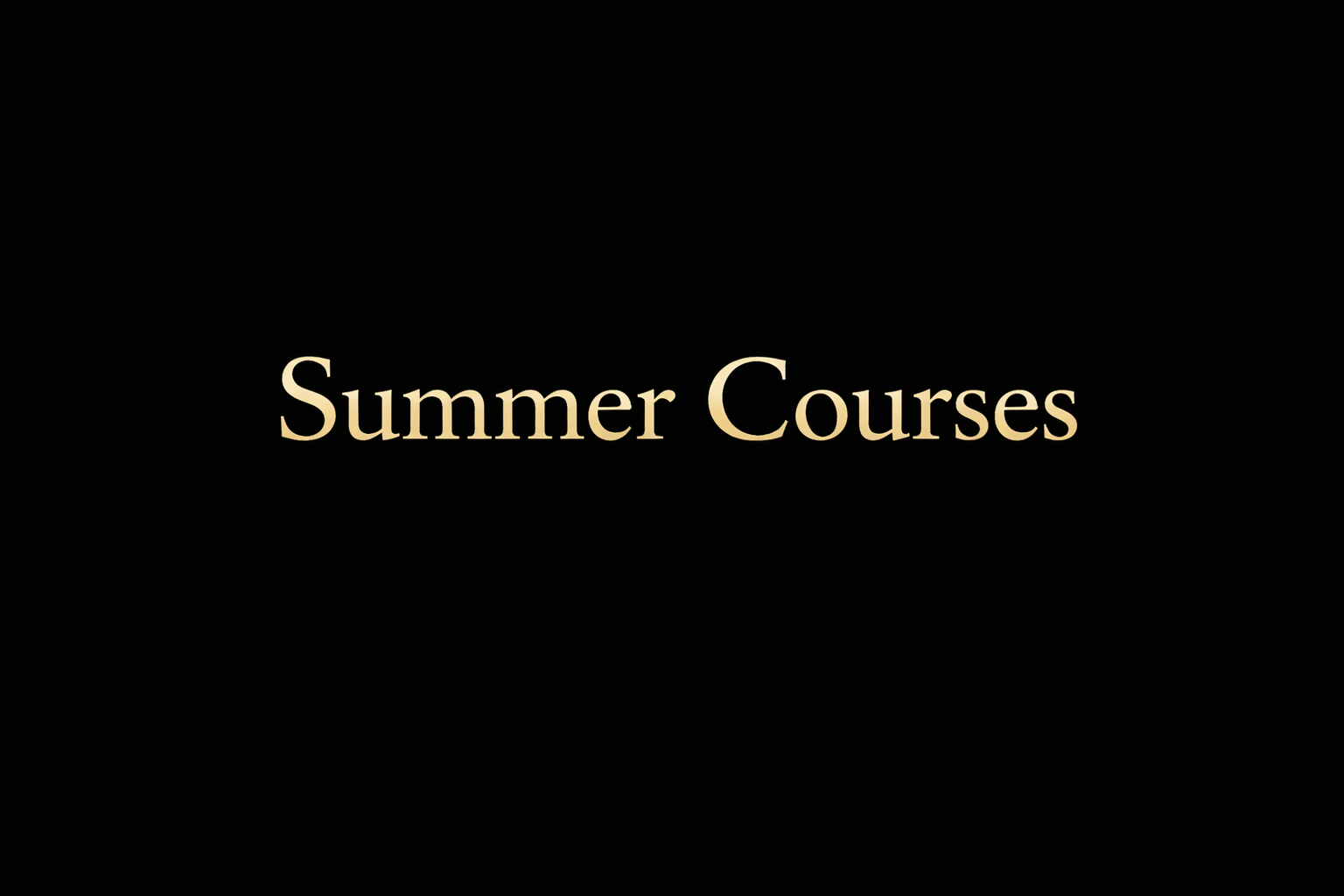 Summer Courses 2026 packages